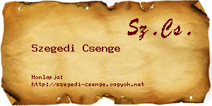 Szegedi Csenge névjegykártya